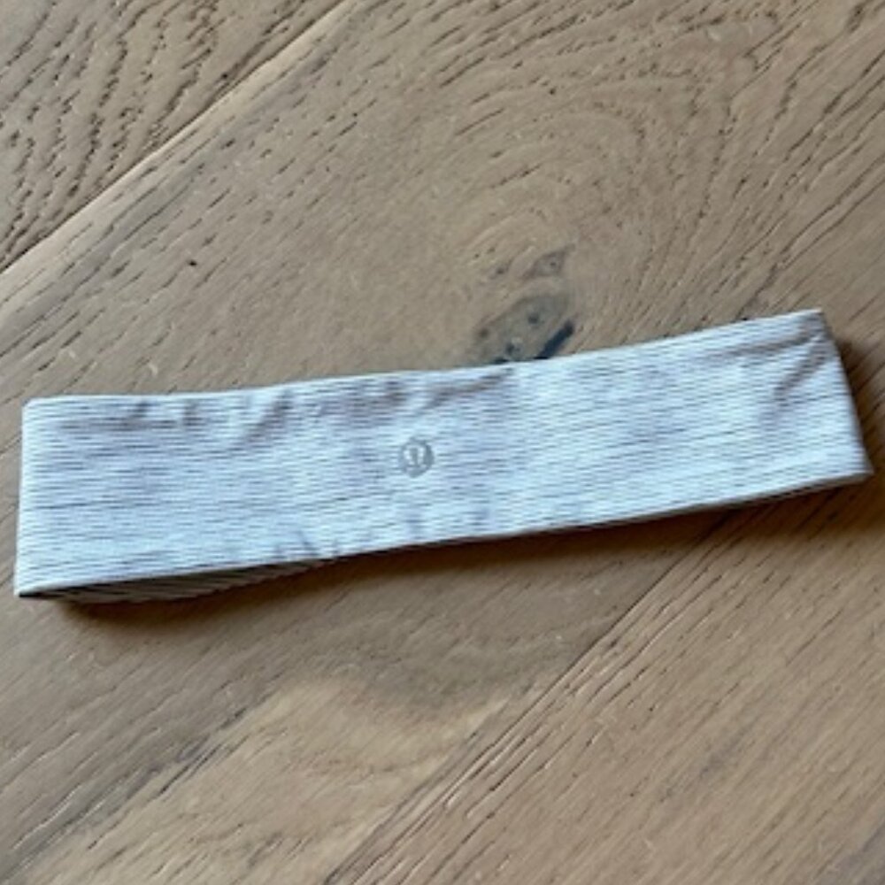 Lululemon Headband Gray Stripe Like New